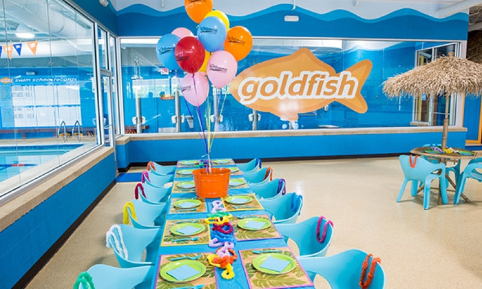 Indoor Pool Party Ideas
 Kids’ Pool Party Goldfish Swim School