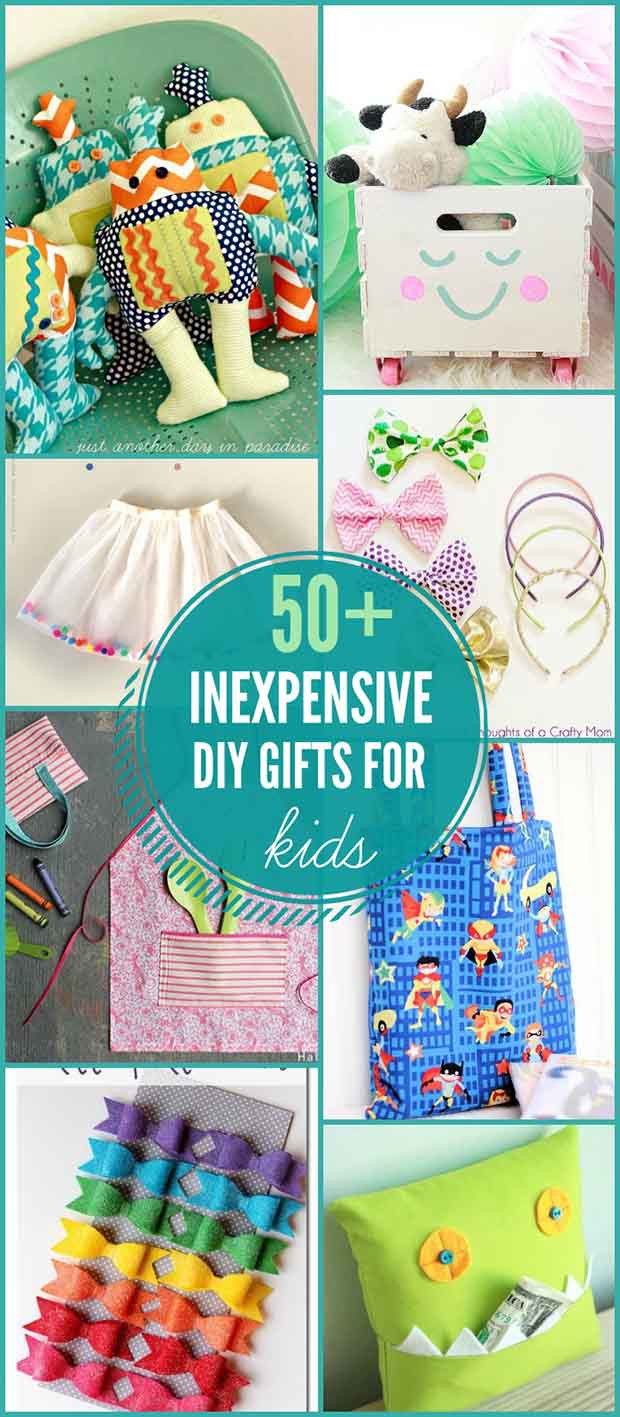 Inexpensive Gift Ideas For Kids
 50 Inexpensive DIY Gifts for Kids Lil Moo Creations