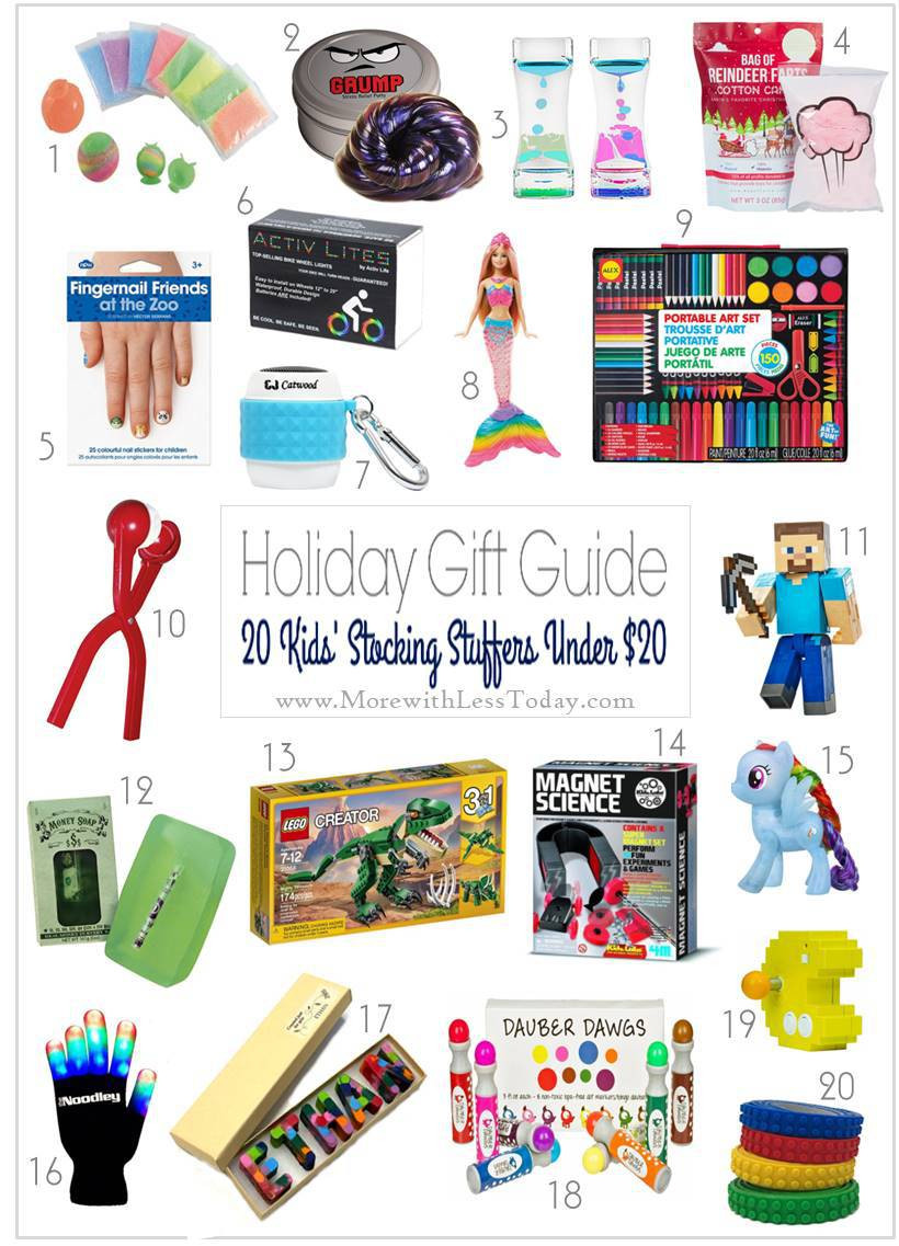 Inexpensive Gift Ideas For Kids
 Stocking Stuffer Gifts Under $20 Inexpensive Gift Ideas