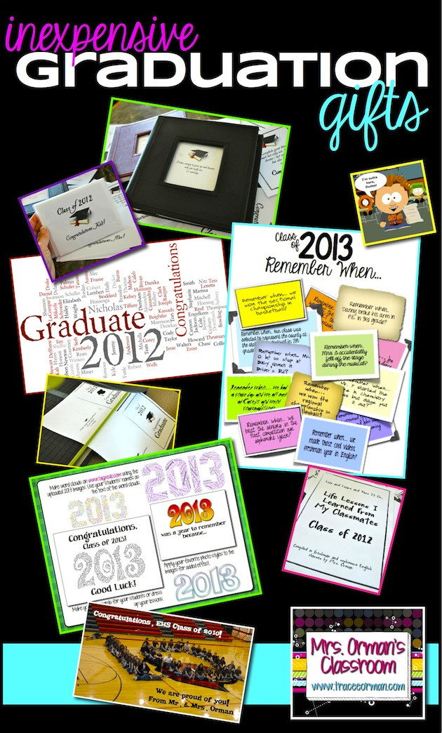 Inexpensive Graduation Gift Ideas
 Mrs Orman s Classroom 05 12