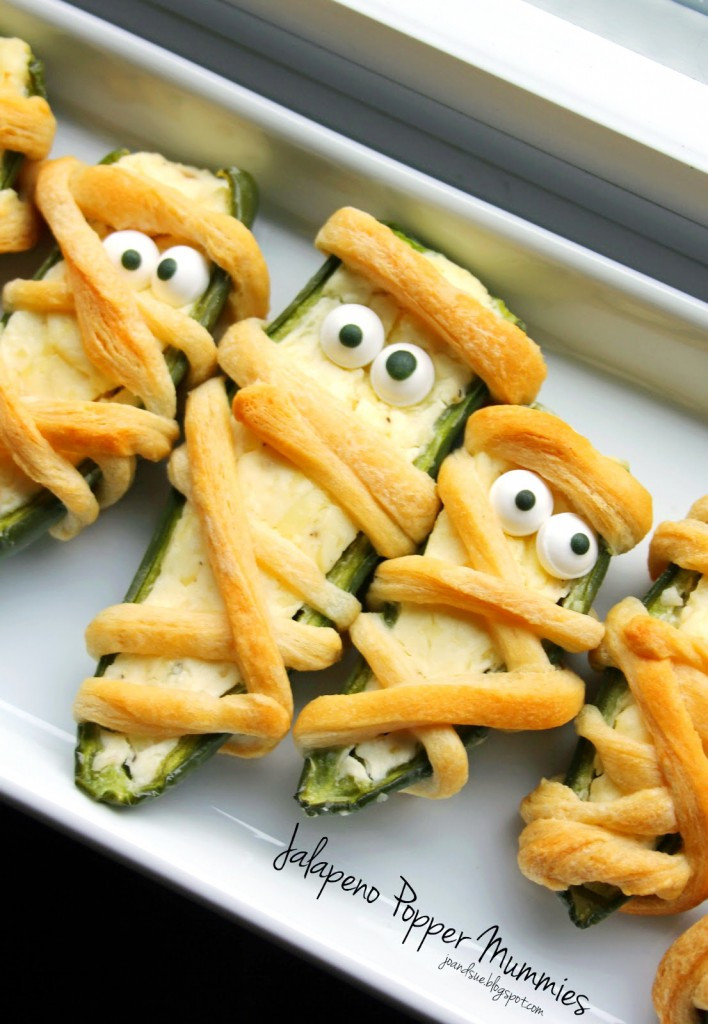 Inexpensive Halloween Party Food Ideas
 Baked Cheesy Jalapeno Mummy – Best Cheap & Easy Halloween