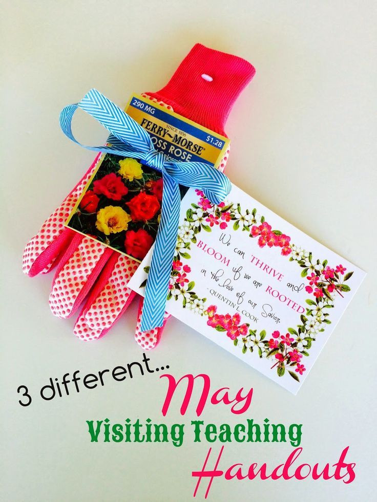 Inexpensive Mother'S Day Gift Ideas For Church
 Perfect for mothers day May Visiting Teaching Handouts
