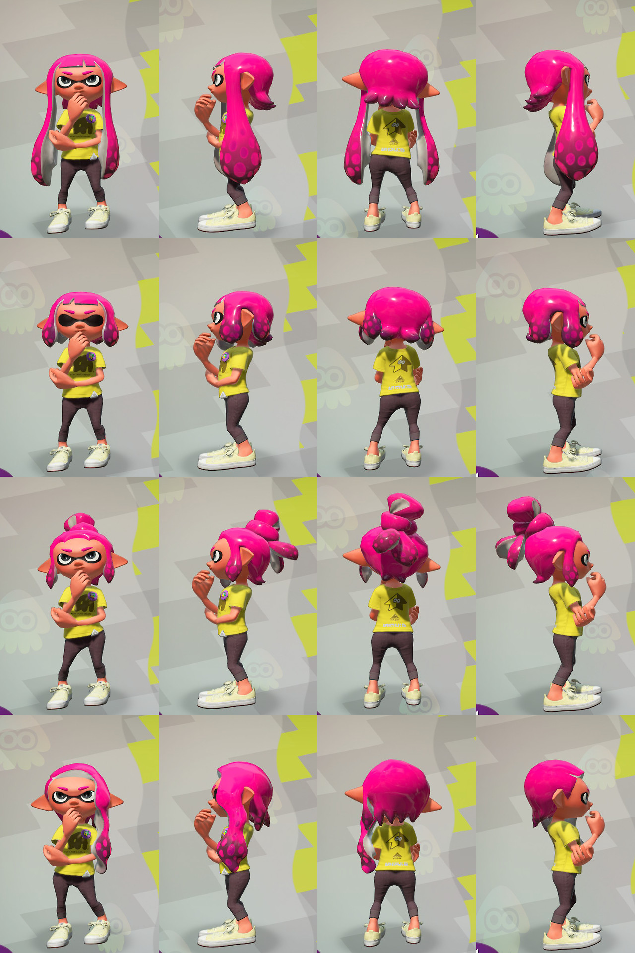 Inkling Girl Hairstyles
 Okay so now I have the Inkling Girl hair reference
