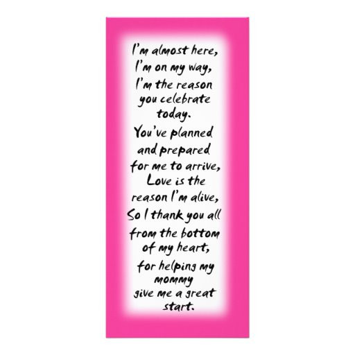 Inspirational Baby Shower Quotes
 Quotes For Baby Girl Cards QuotesGram