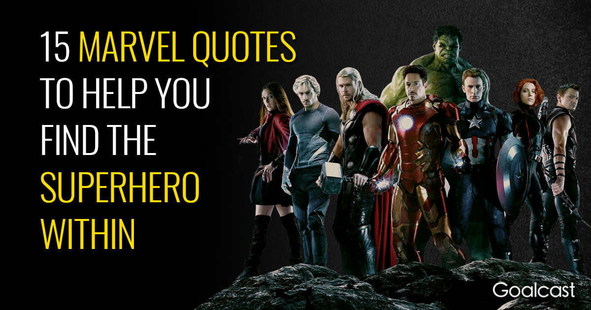 Inspirational Marvel Quotes
 Best Marvel Quotes