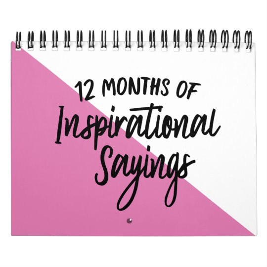 Inspirational Quote Calendar
 12 Months of Inspirational Quotes Calendar