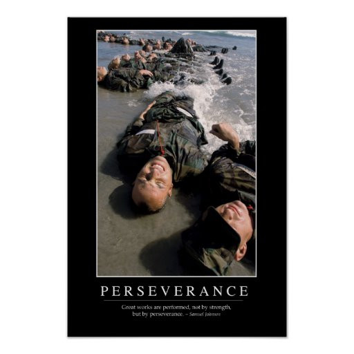 Inspirational Quotes About Perseverance
 Perseverance Inspirational Quote Poster
