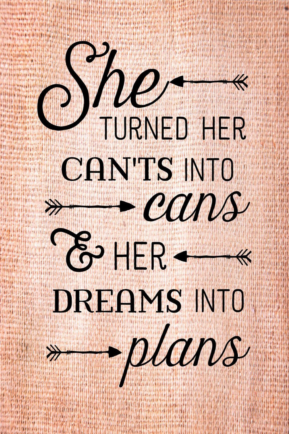 Inspirational Quotes For Graduation
 Graduation Gift She turned her can ts into cans dreams