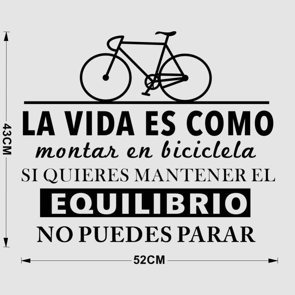 Inspirational Quotes In Spanish
 Life is Like Riding a Bicycle Inspirational Spanish Quotes
