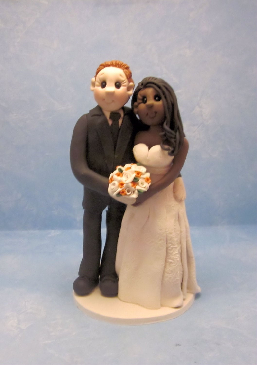 Interracial Wedding Cake Topper
 Interracial Wedding Cake TopperCustom wedding cake topper
