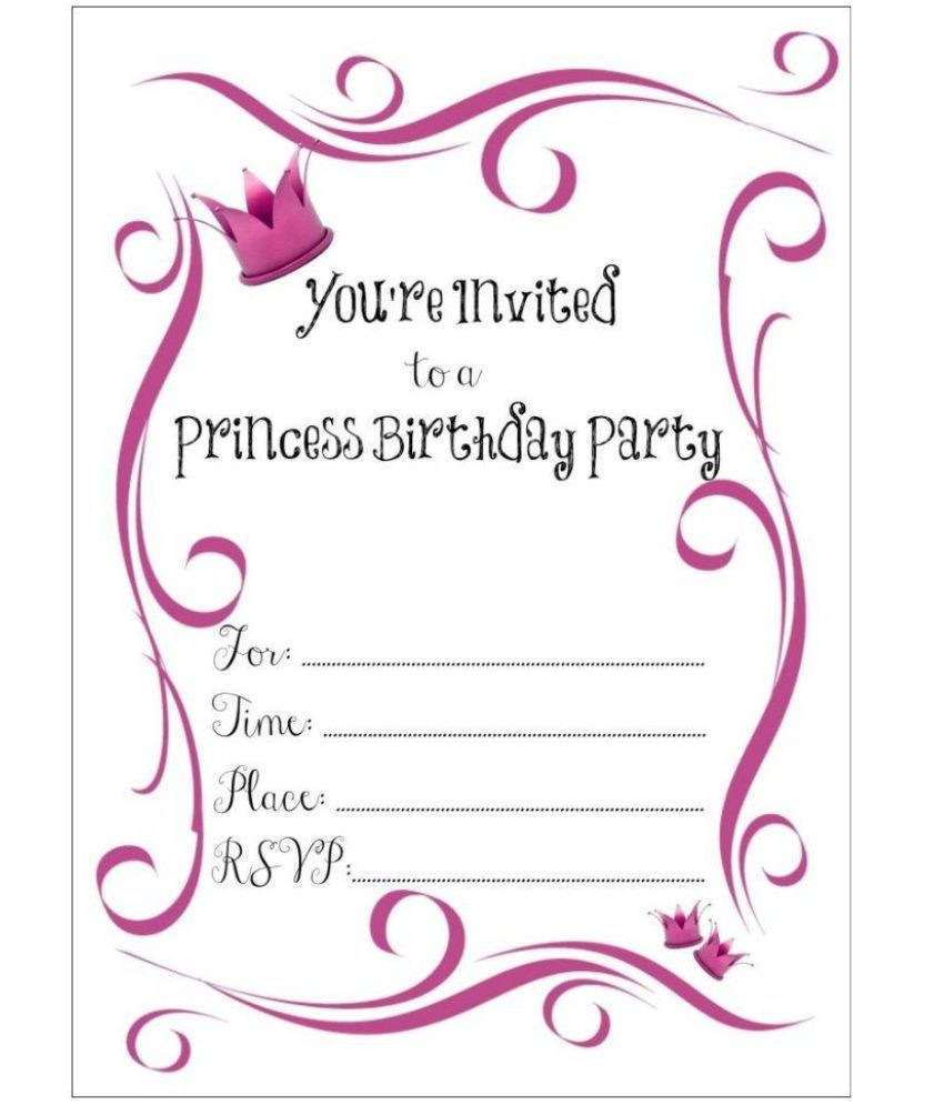 Invitation Cards For Birthday
 Power Plus Birthday Invitation Card Pack of 50 Cards