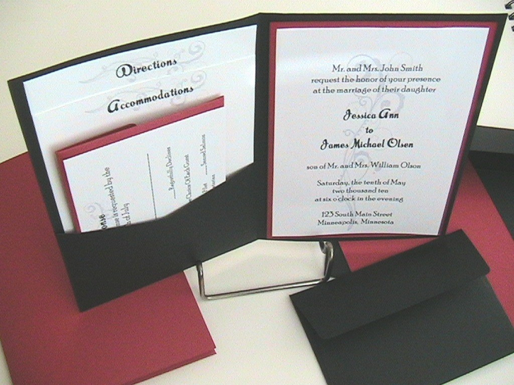 Invitation Kits Wedding
 Printable Pocket Wedding Invitation Kits
