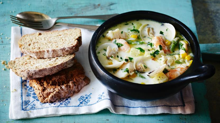 Irish Fish Stew
 Irish fish chowder with soda bread recipe BBC Food