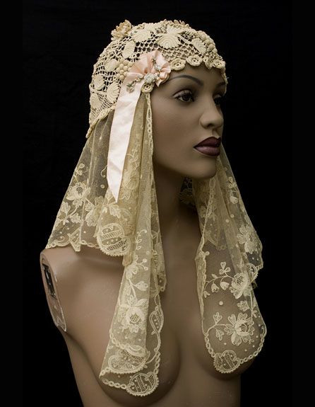 Irish Lace Wedding Veils
 Irish lace cap for a veil