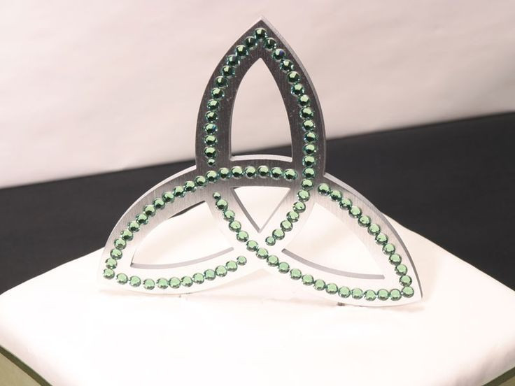 Irish Wedding Cake Toppers
 Celtic Knot Cake Topper Solid Brushed Metal with