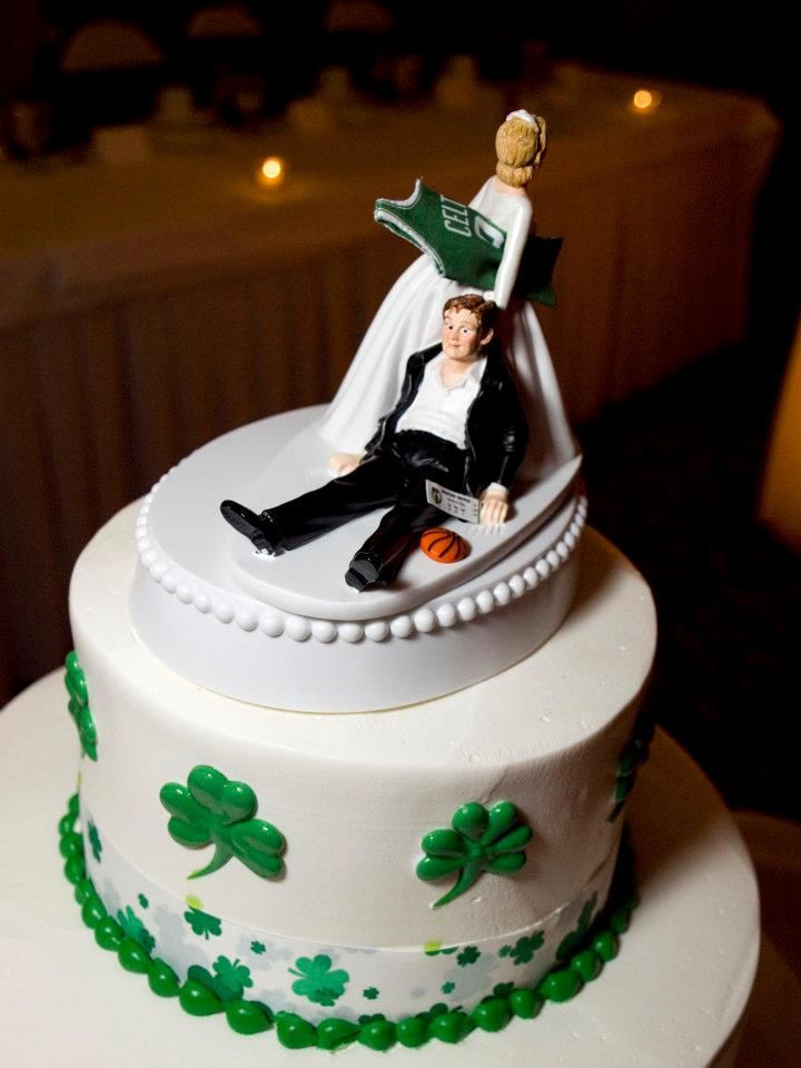 Irish Wedding Cake Toppers
 Boston Celtics Cake Topper Basketball
