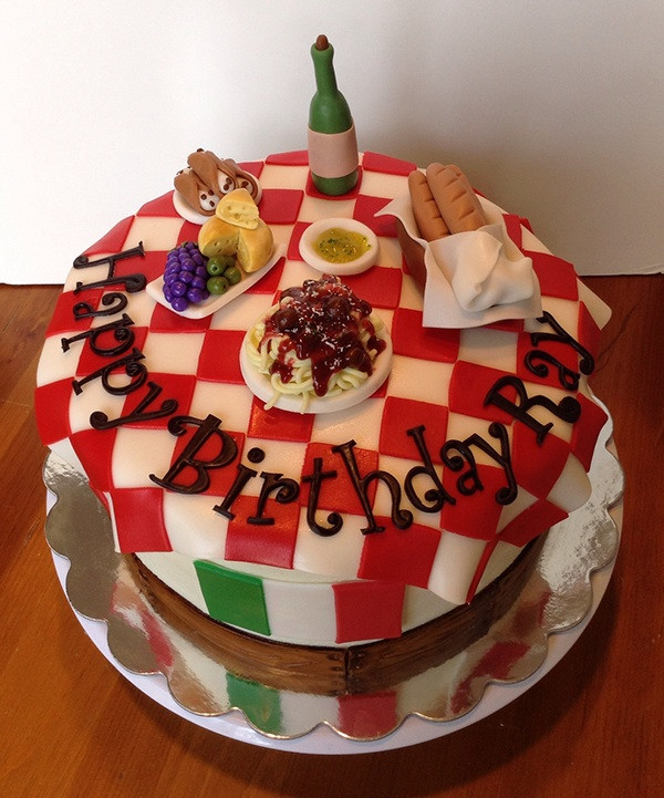 Italian Birthday Cake Recipe
 Italian themed cake on Behance