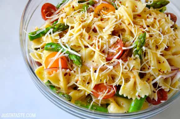 Italian Dressing Recipes
 Asparagus Pasta Salad with Italian Dressing