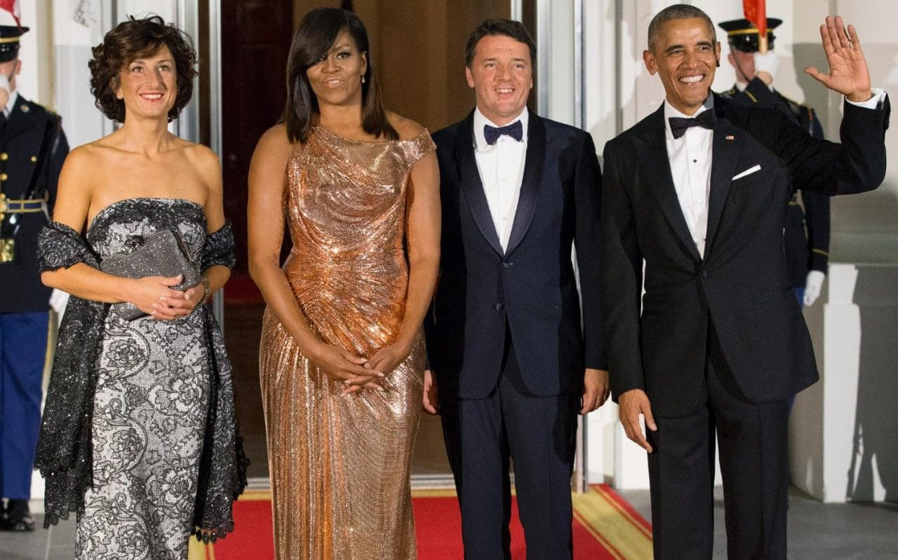 Italian State Dinner
 Michelle Obama shines in Versace at final state dinner at