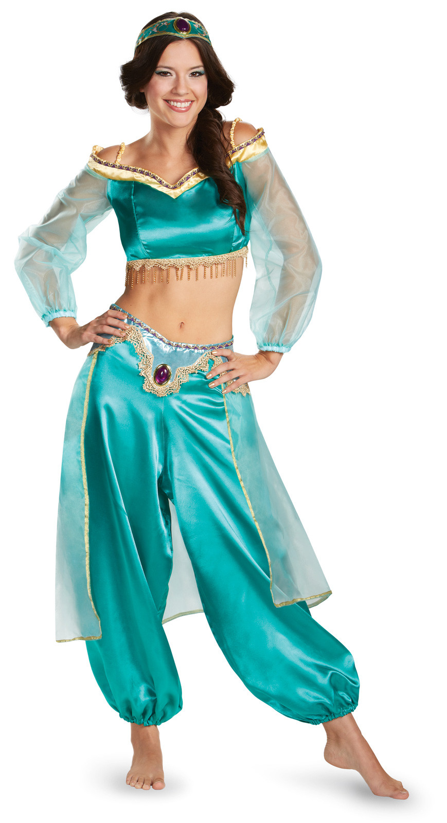 Jasmine DIY Costume
 Disney Princess Jasmine Halloween Costumes For Girls