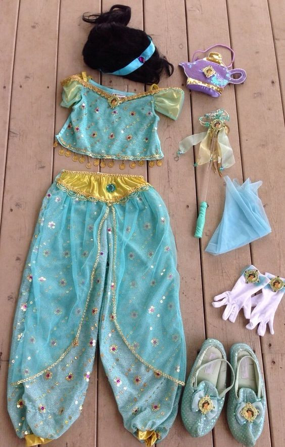 Jasmine DIY Costume
 Walt Disney World Kids Princess Jasmine Costume M Medium 7