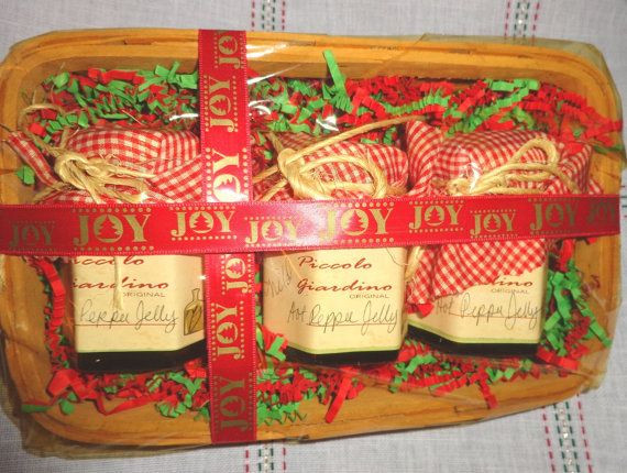 Jelly Gift Basket Ideas
 Gift Basket Homemade Pepper Jelly Joy by ilPiccoloGiardino on Etsy