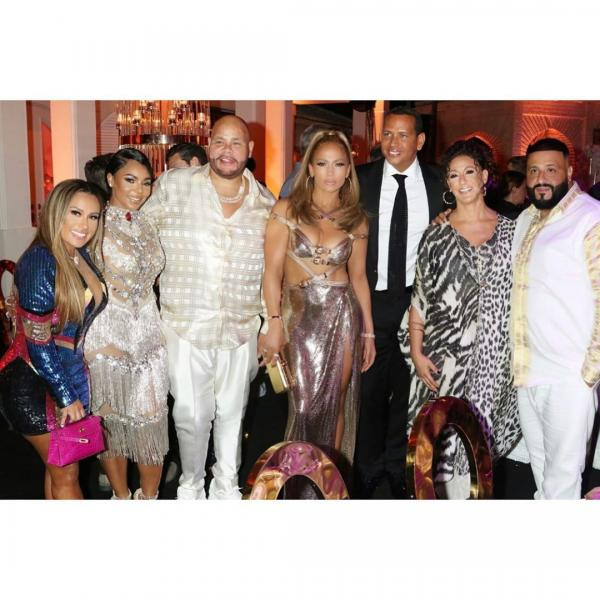 Jennifer Lopez Birthday Party
 Jennifer Lopez SIZZLES in a golden gladiator Versace dress