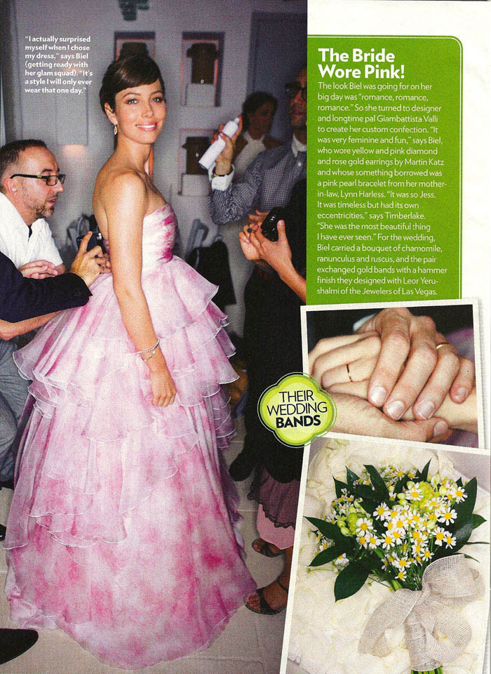 Jessica Biel Wedding Dress
 Here s Jessica Biel s Giambattista Valli Pink Wedding
