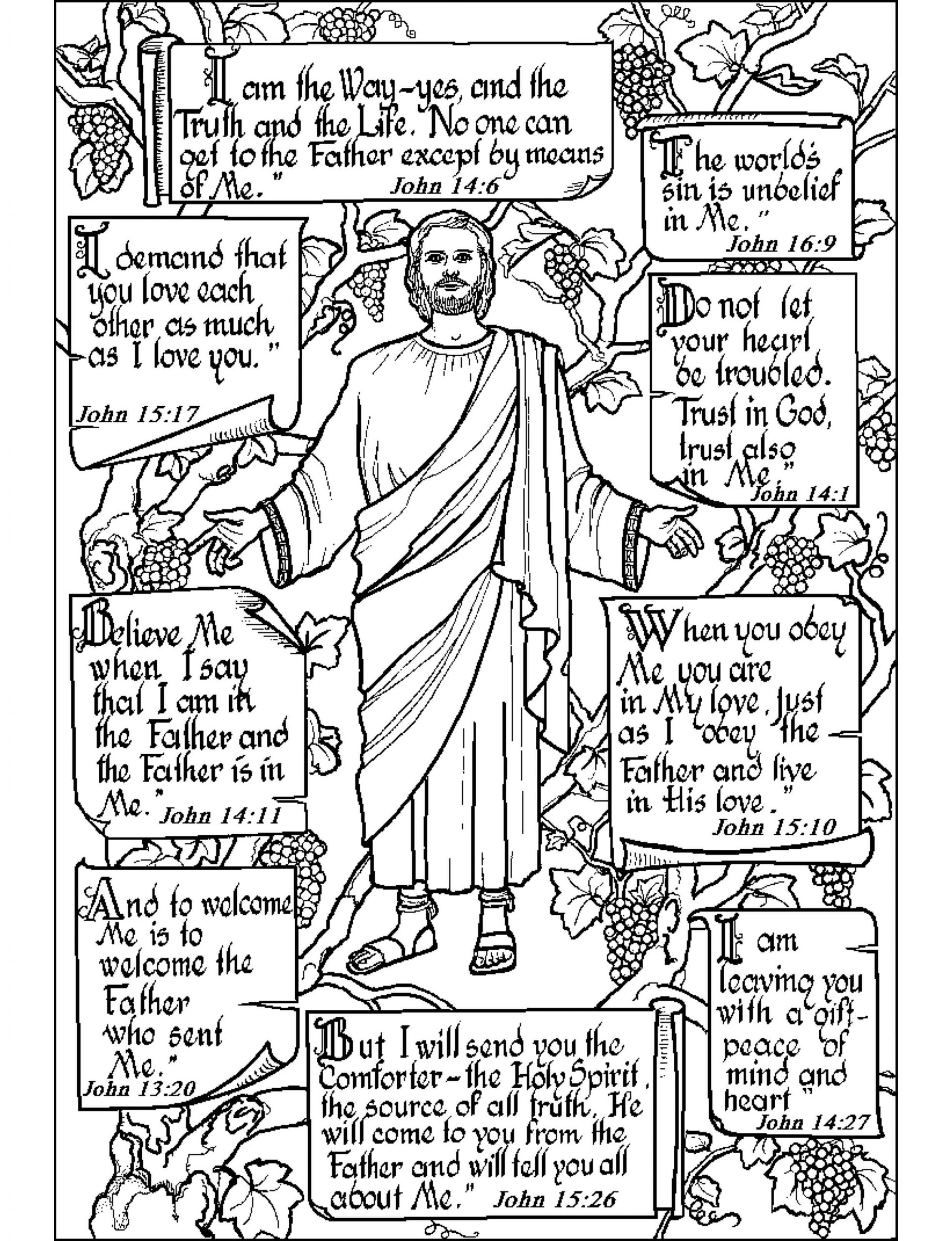 Jesus Coloring Pages For Adults
 Scripture Lady s ABDA ACTS Art and Publishing Coloring Pages