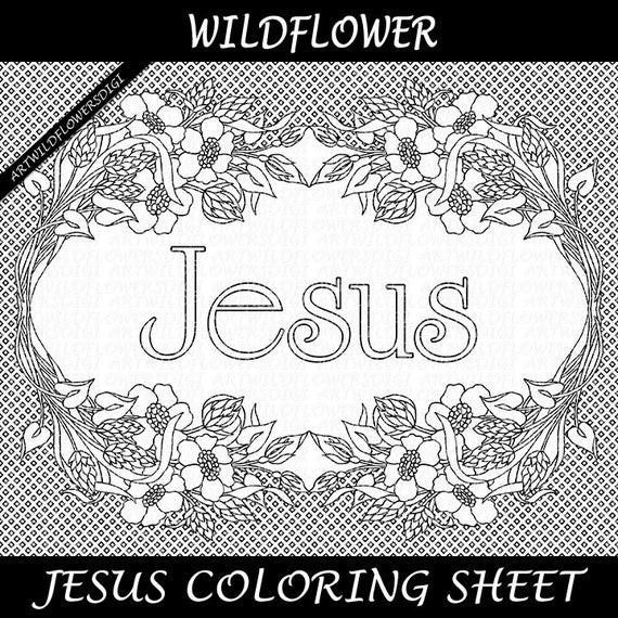 Jesus Coloring Pages For Adults
 Jesus Coloring Sheet Christian Adult Coloring Page