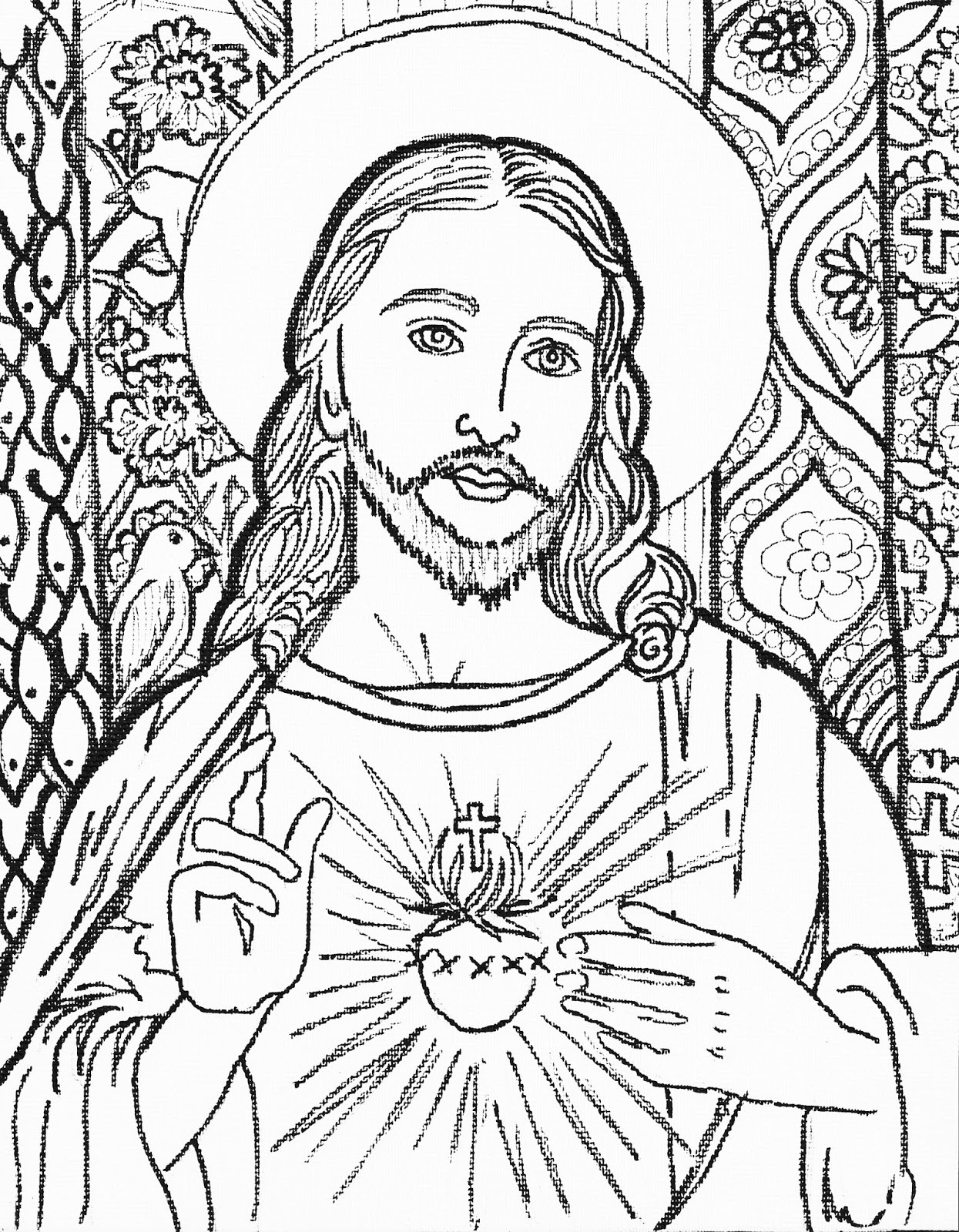 Jesus Coloring Pages For Adults
 Camilla Spadafino Art