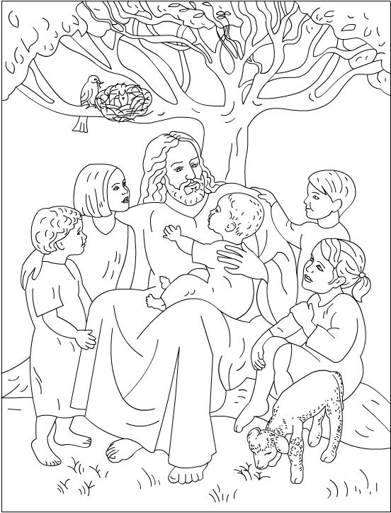 Jesus Loves The Little Children Coloring Page
 Love e Another Coloring Pages