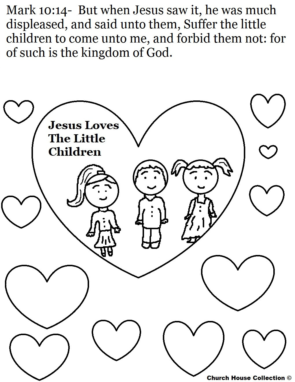 Jesus Loves The Little Children Coloring Page
 Jesus loves the little children Coloring Page 1 020