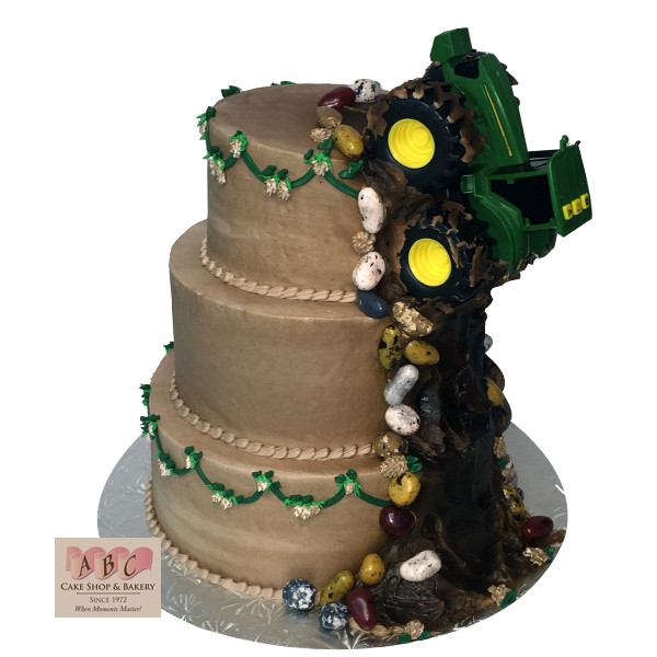 John Deere Wedding Cakes
 1601 3 Tier John Deere Tractor Wedding Cake