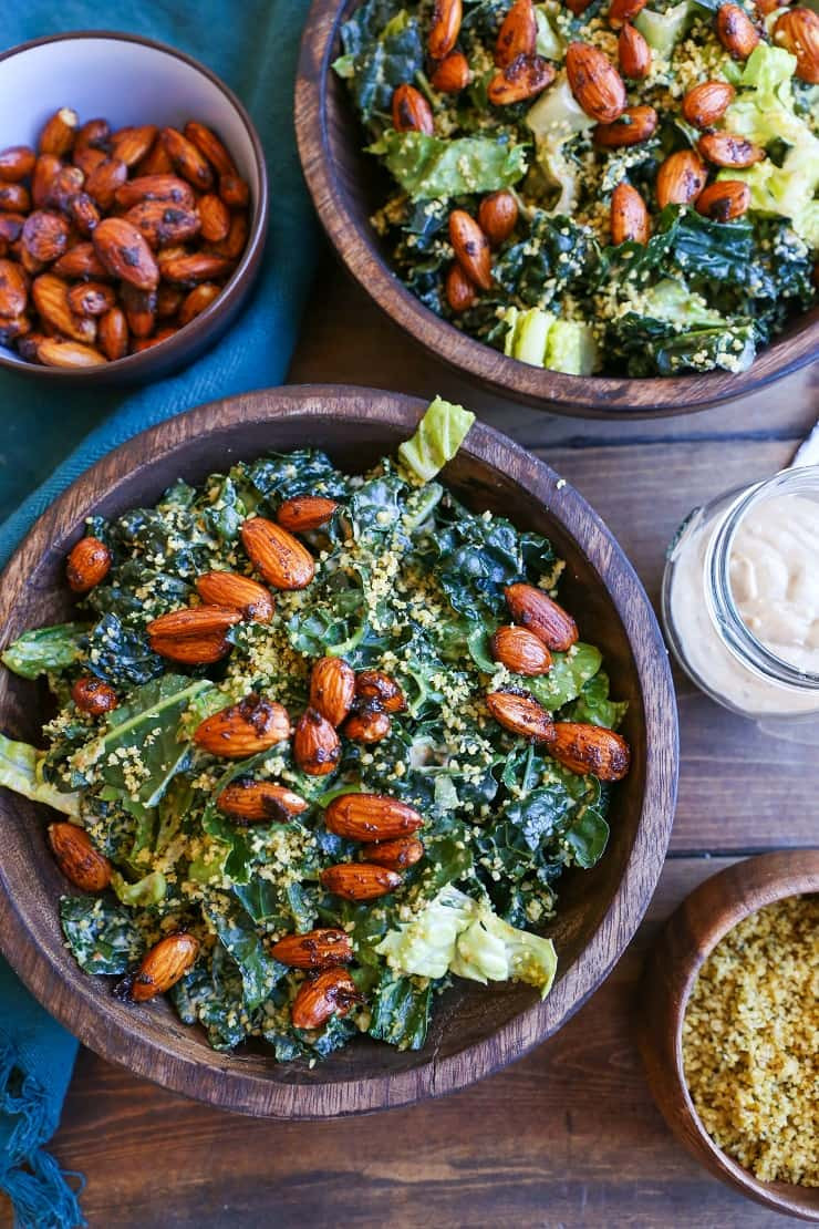 Kale Salad Recipes Vegan
 The Best Vegan Kale Caesar Salad The Roasted Root