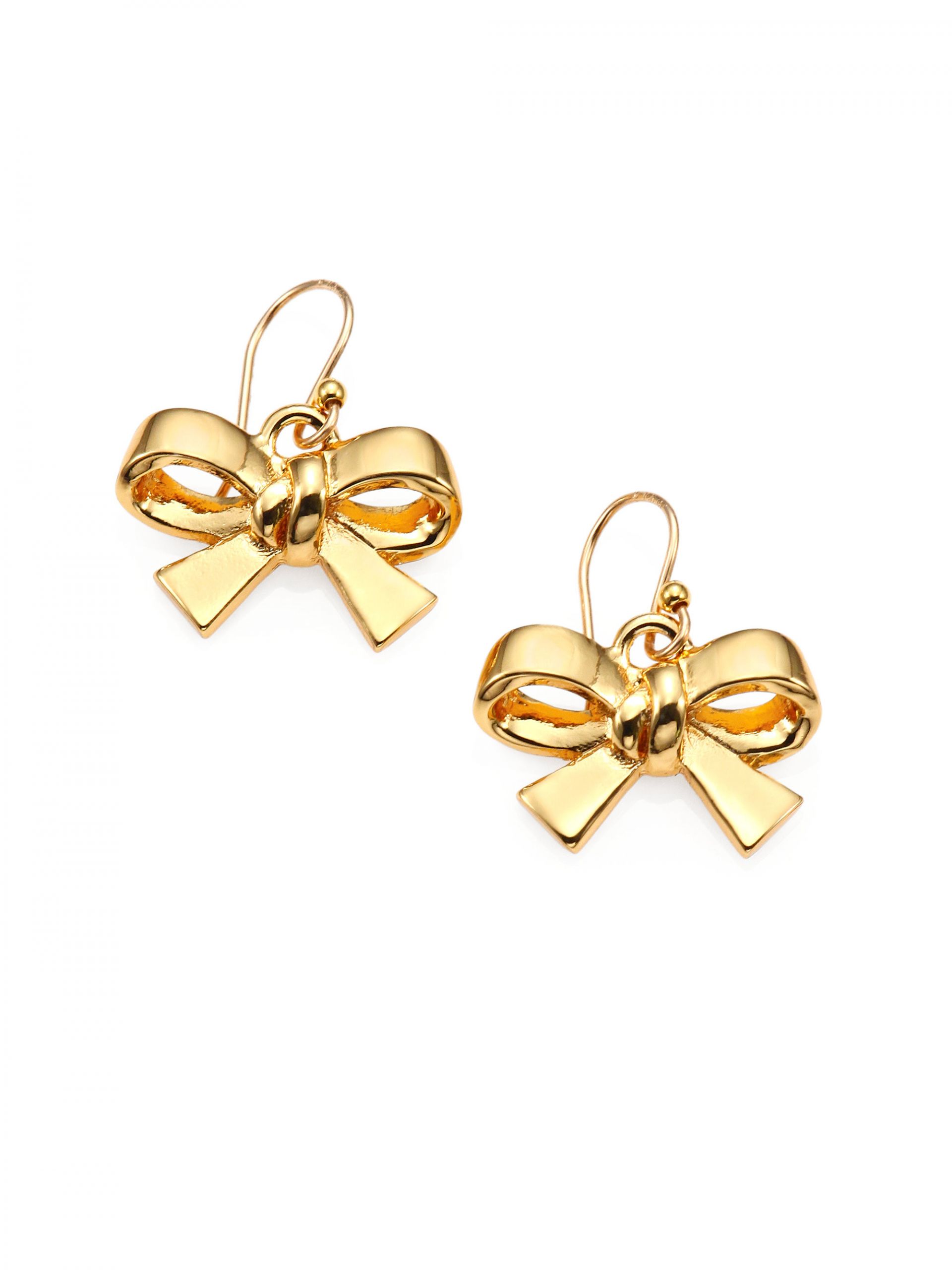 Kate Spade Christmas Bow Earrings
 Kate Spade Finishing Touch Bow Earrings in Gold