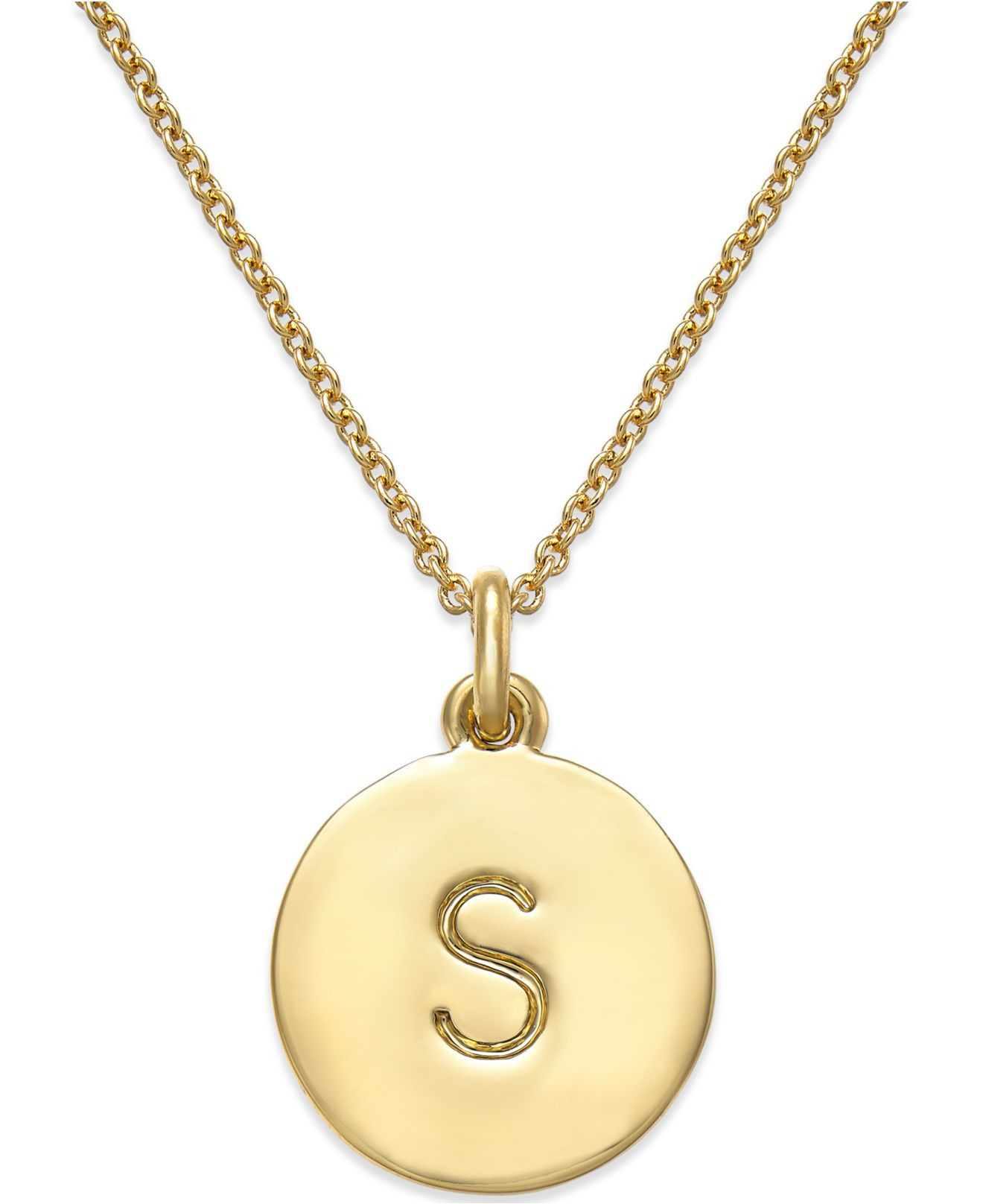 Kate Spade Necklaces
 Kate Spade 12K Gold Plated Initials Pendant Necklace in