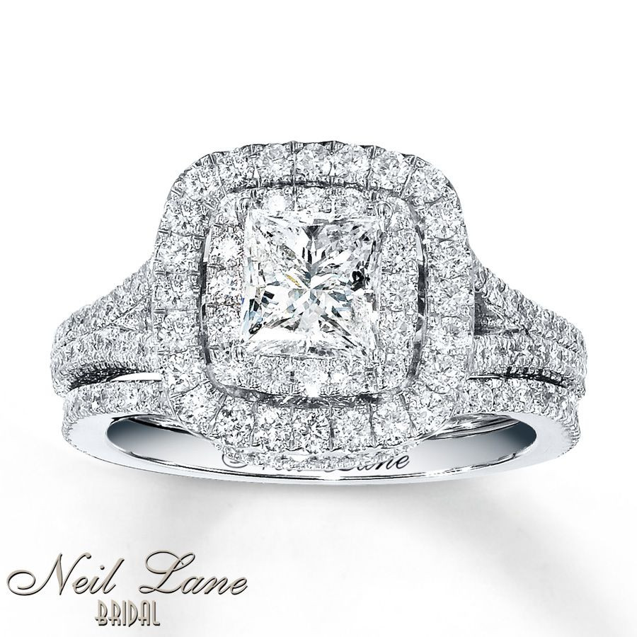 Kay Jewelers Men's Wedding Rings
 Kay Diamond Bridal Set 2 1 4 carats tw 14K White Gold in