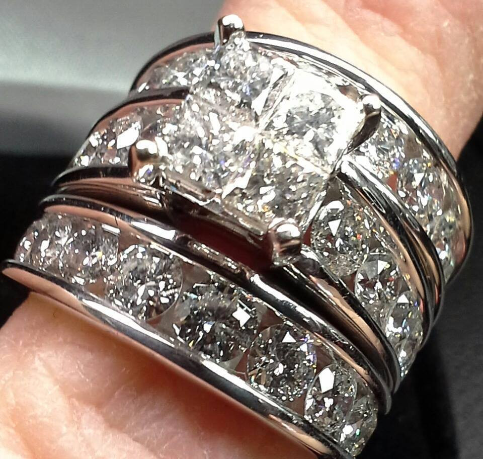 Kay Jewelers Wedding Ring Sets
 Engagement Wedding Ring Set Kay Jewelers 14k Clear Diamond