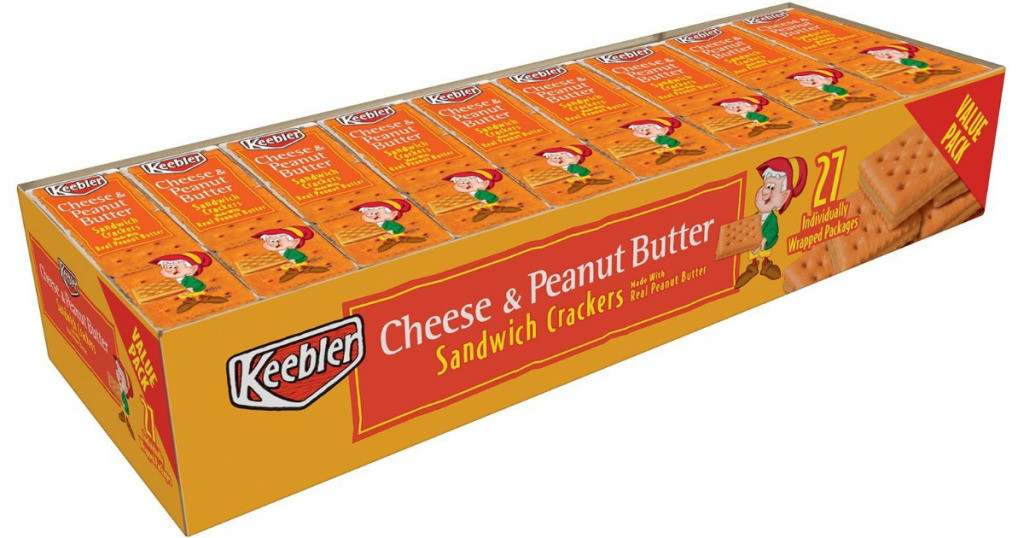 Keebler Cheese Crackers
 Amazon Keebler Peanut Butter Crackers 27 Pack Just $0 27