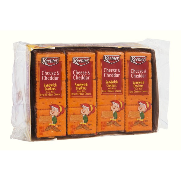 Keebler Cheese Crackers
 Keebler Sandwich Crackers Cheese & Cheddar Cheese 8 ct