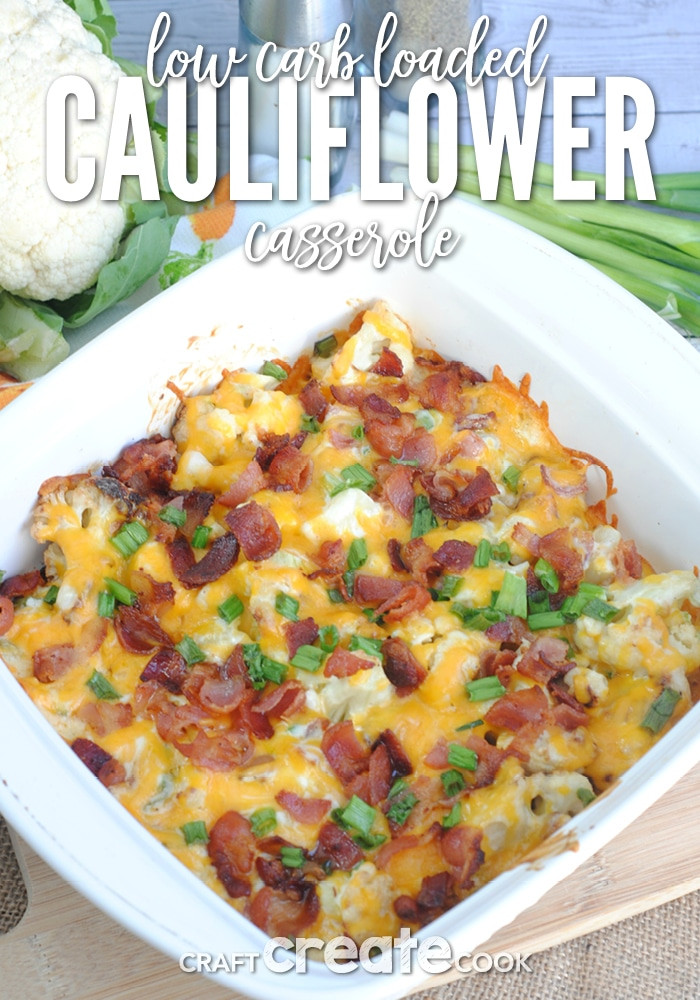 Keto Loaded Cauliflower
 Craft Create Cook Low Carb Keto Loaded Cauliflower