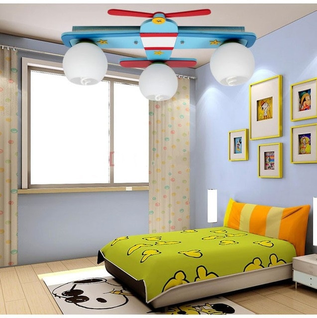 Kid Bedroom Lighting
 Plane model children s bedroom ceiling lights boy room