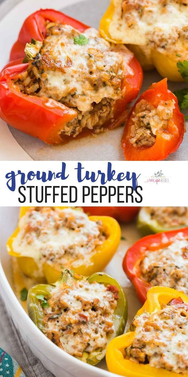 Kid Friendly Ground Turkey Recipes
 These make ahead Turkey Stuffed Peppers are a healthy