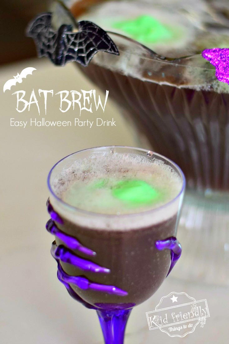 Kid Friendly Punch Bowl Recipes
 Bat Brew Halloween Punch Recipe for Kids