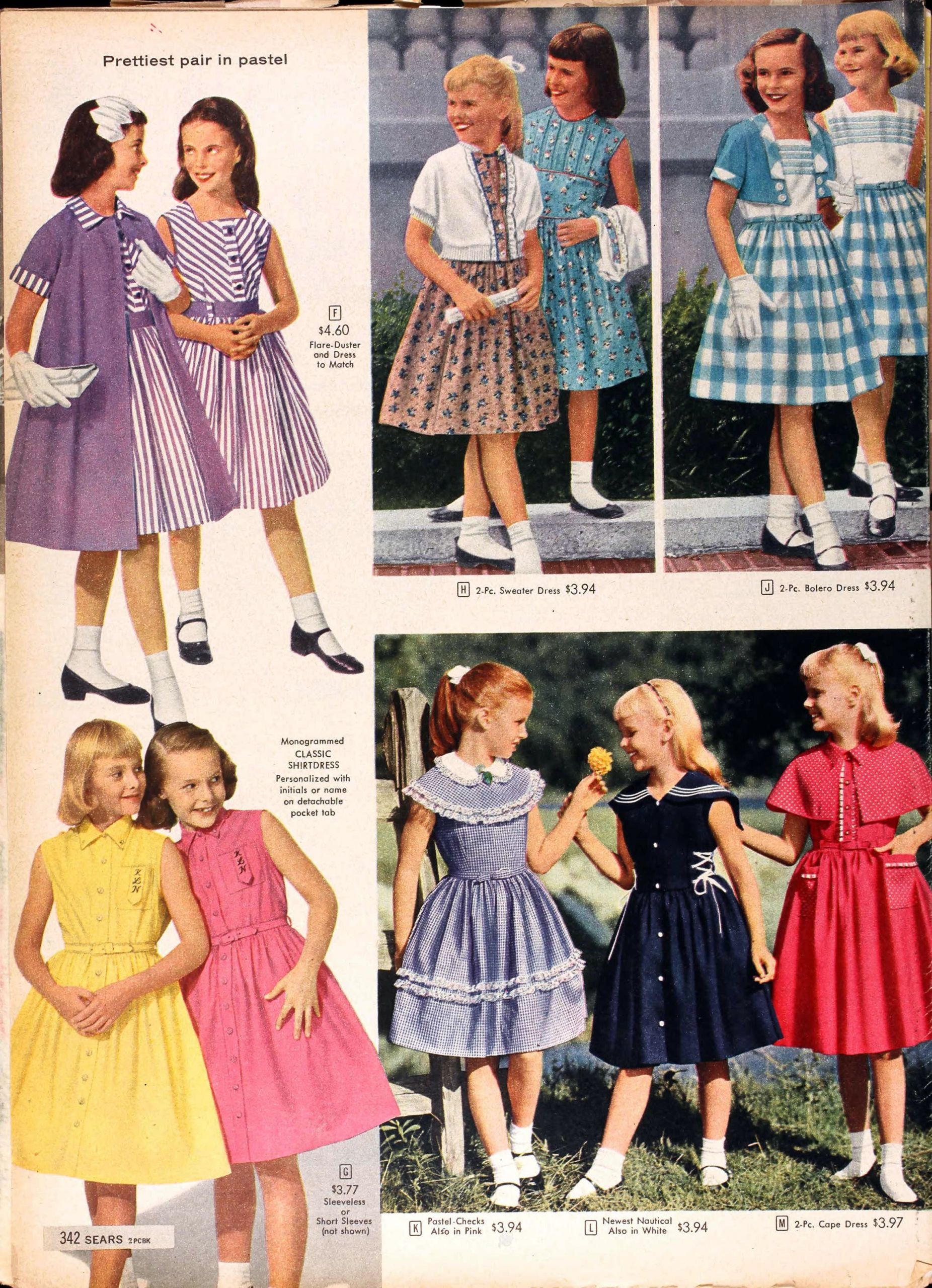 Kids 50s Fashion Fresh Sears Catalog Spring Summer 1958 Girls Dresses In 2019 Of Kids 50s Fashion Scaled 