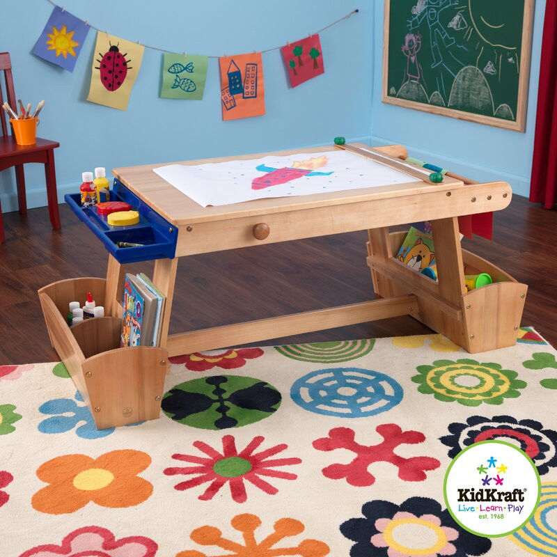 Kids Arts And Craft Tables
 KidKraft Drying Rack and Storage Kids Arts and Crafts