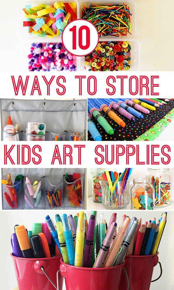 Kids Arts And Crafts Supplies
 10 Ways to Store Kids Art Materials