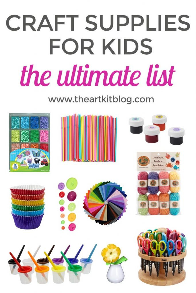 Kids Arts And Crafts Supplies
 The Ultimate List of Arts and Crafts Supplies for Kids