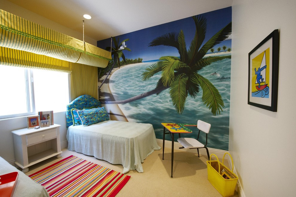 Kids Beach Room
 beach themed bedrooms Kids Tropical with baseboard beachy